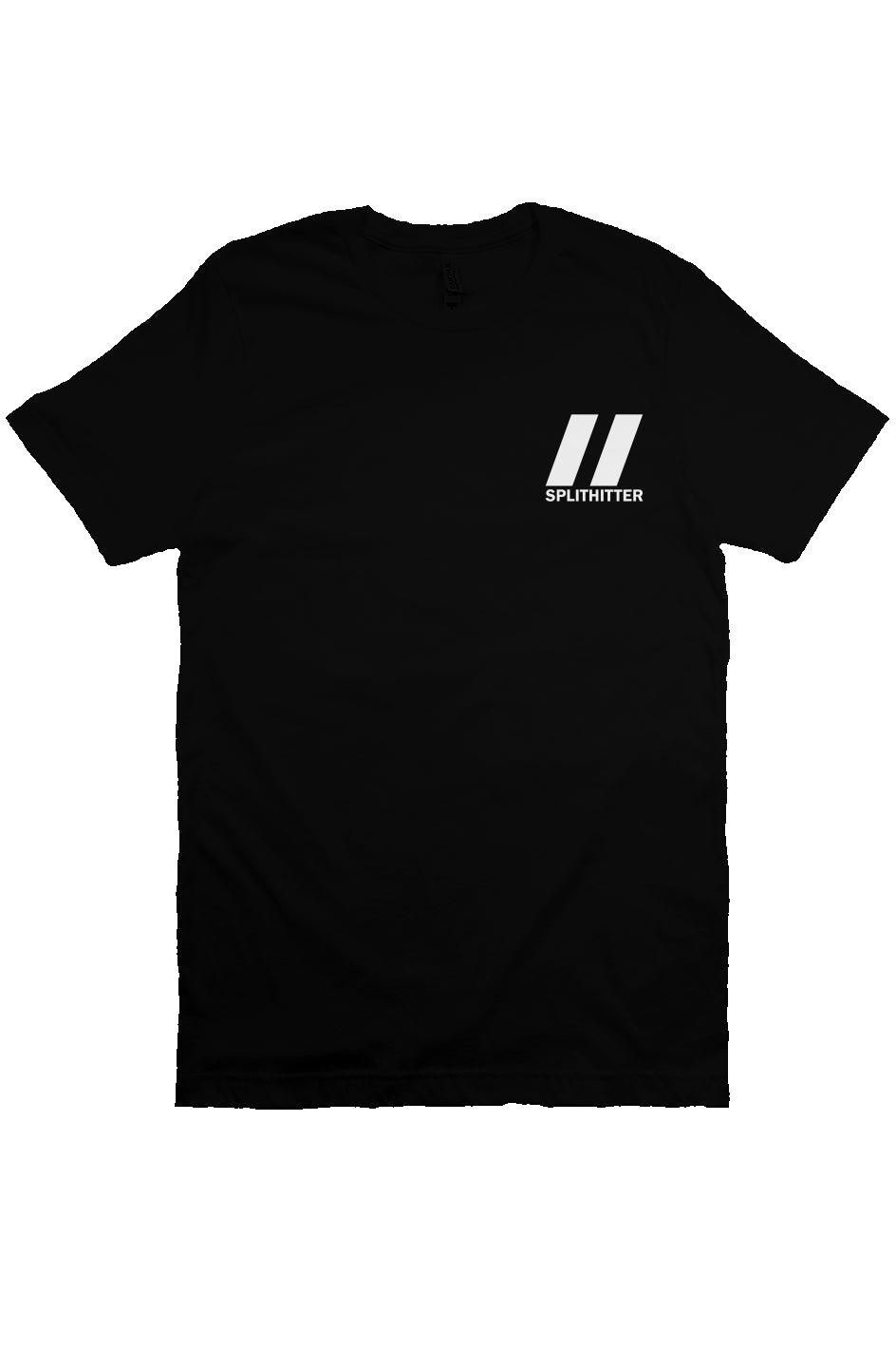 Split Hitter Black Tee